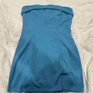 Pacsun Kendall & Kylie Mini Strapless Sky Blue Dress